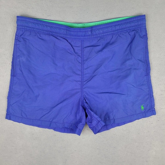 Polo Ralph Lauren Swim‎ Shorts Men's Medium Blue Classic Drawstring 38 Waist - Picture 1 of 12